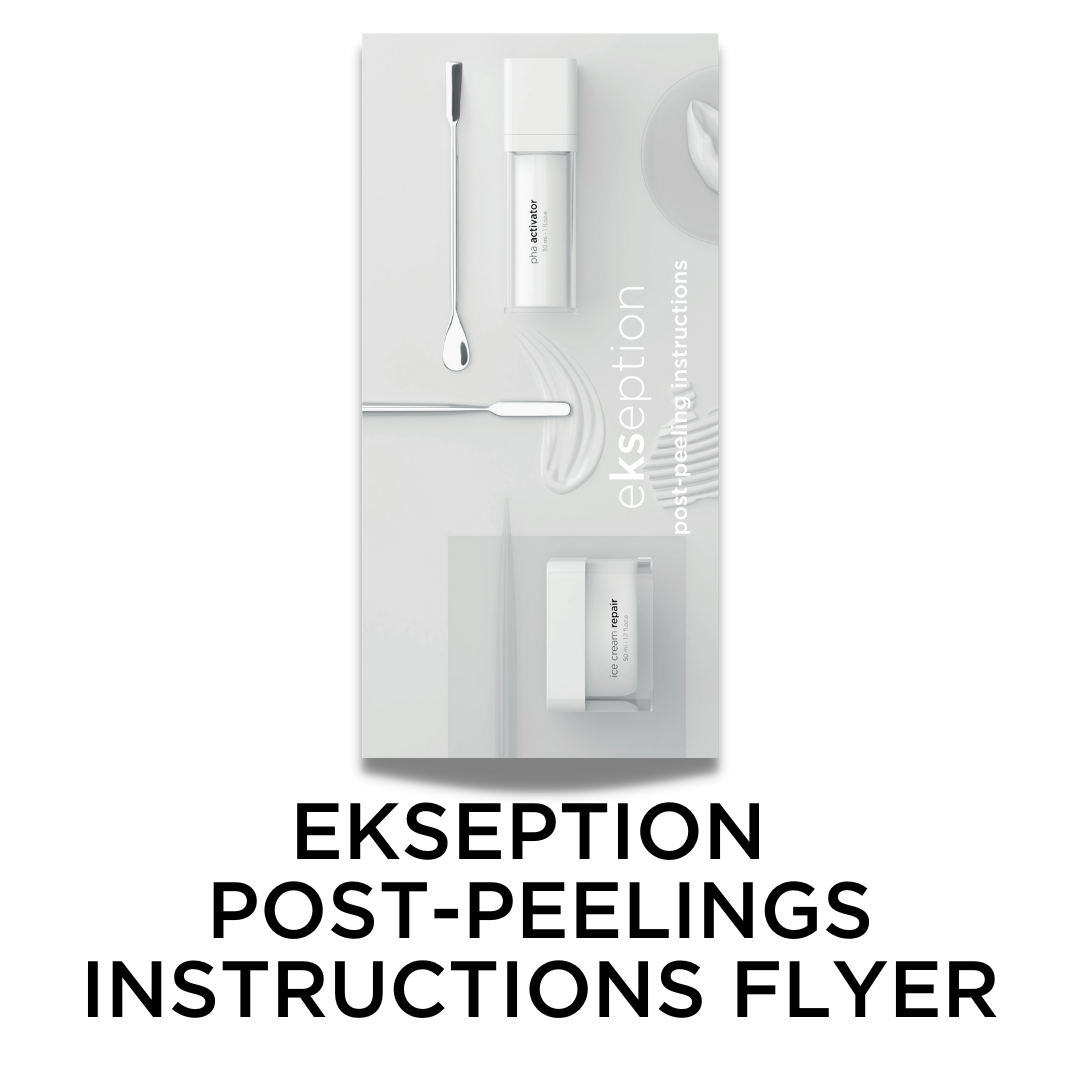 EKSEPTION POST-PEELINGS INSTRUCTIONS FLYER